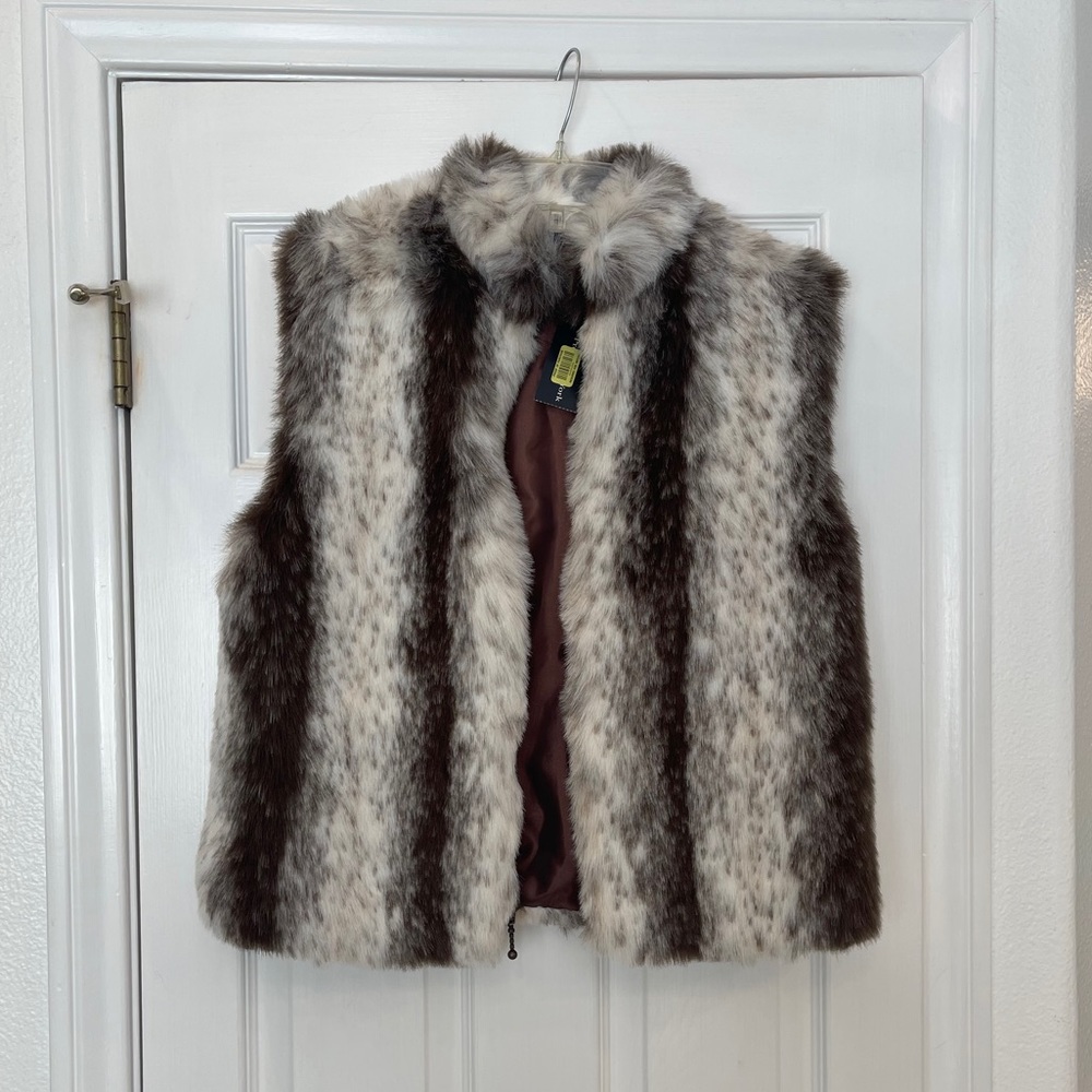 Faux fur vest